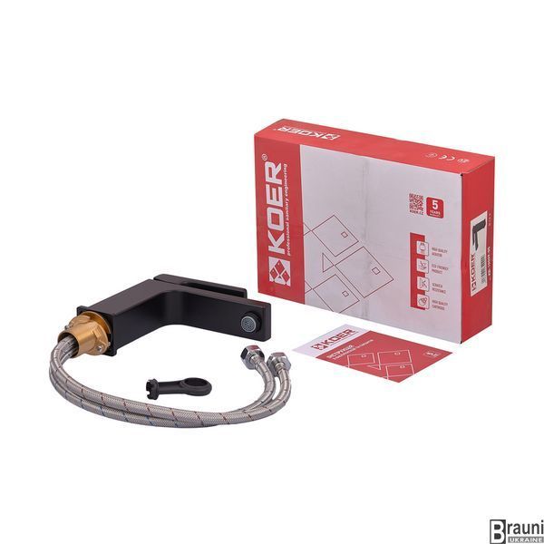 Смеситель для умывальника Koer KB-10009-05 (Цвет черный) (KR3499) KR3499 фото