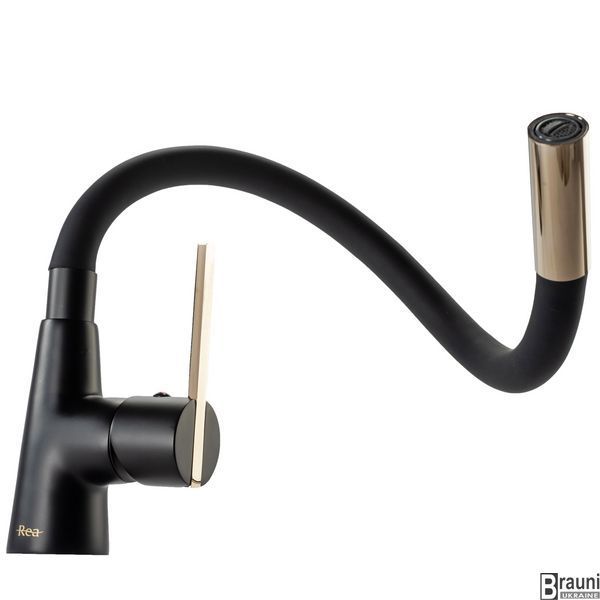 Змішувач для кухні REA ICON BLACK GOLD REA-B5682 фото