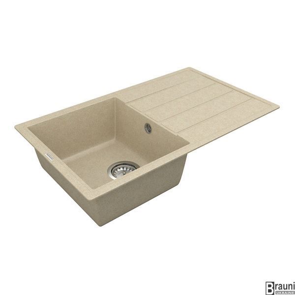Кухонна мийка раковина 75х44 VANKOR Easy EMP 02.76 Beige беж EMP 02.76 Beige фото