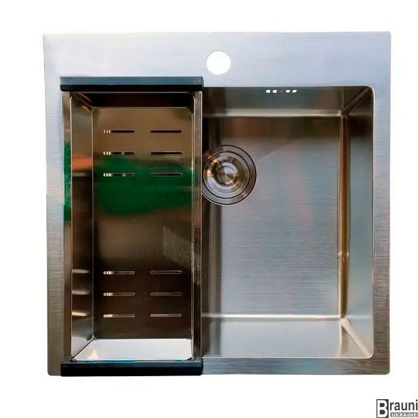 Мийка для кухні ARTA U-450 50 х 50см з кошиком  RO43419 фото