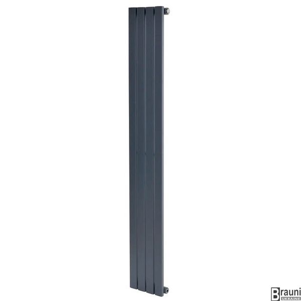 Сірий вертікальний радіатор опалення