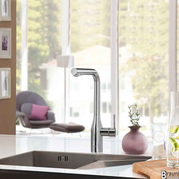 Смеситель для кухни с выдвижным изливом Grohe Essence 30270000 хром 30270000 фото