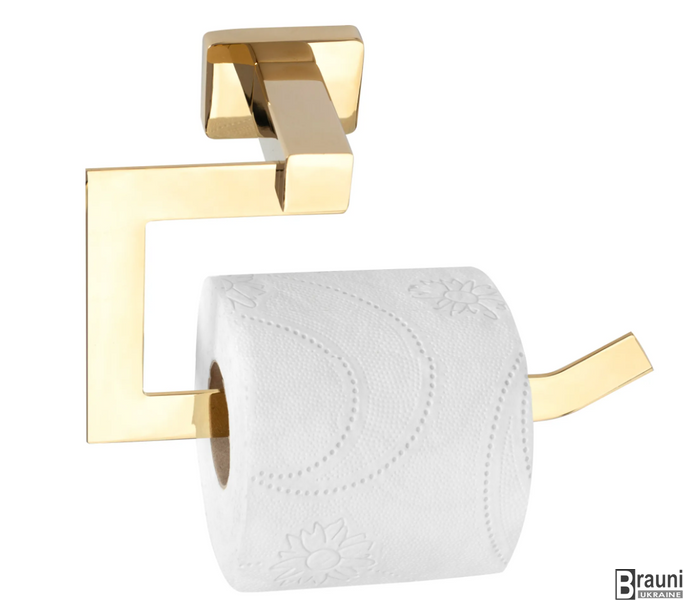 Тримач для туалетного паперу REA ERLO 04 GOLD золотий REA-80011 фото