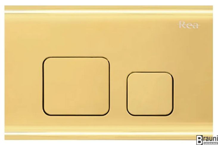 Кнопка змиву для інсталяції F LIGHT GOLD REA-E9853 фото