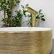 Умывальник (раковина) VBI PRATO BRUSH GOLD WHITE накладной VBI-011408 фото 6