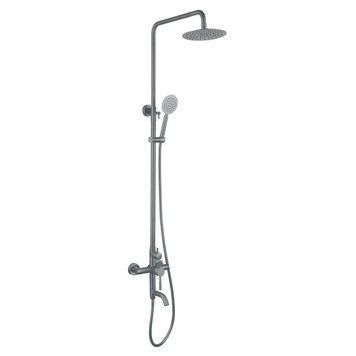 Душевая колонна со смесителем Mixxus SUS-009-J graphite из нерж. стали SUS304 (MI5910) MI5910 фото