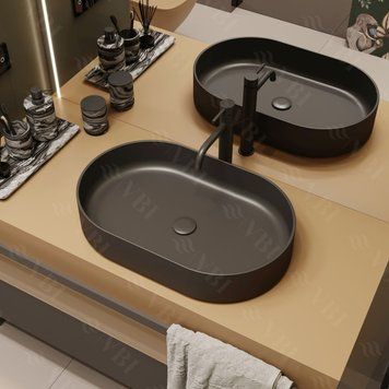 Умивальник (раковина) VBI VERONA 60 BLACK MATT накладний VBI-011303 фото