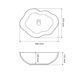 Умивальник (раковина) VBI FALERIA CARRARA GLOSSY накладний VBI-016700 фото 4