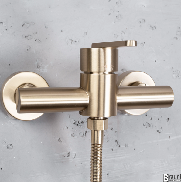 Смеситель для ванны и душа REA ONTARIO BRUSHED GOLD без излива REA-B5501 фото