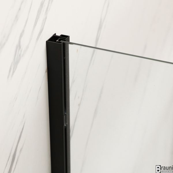 Душова кабіна без піддону Mixxus Premium BEVEL SC01-100x80x195-TR Black прозоре скло 6мм (MI6870) MI6870 фото