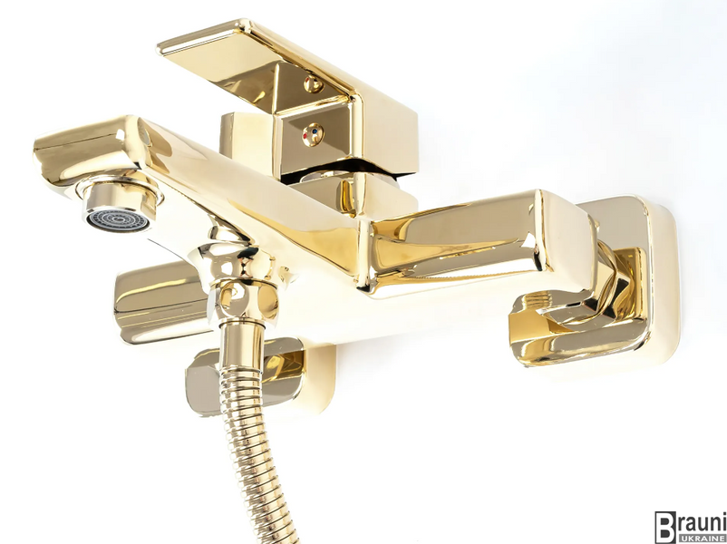 Змішувач для ванни REA ORIX GOLD золотий настінний REA-B5134 фото