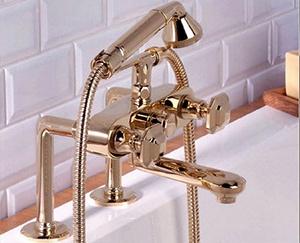 Фото двухвентельного смесителя для ванной